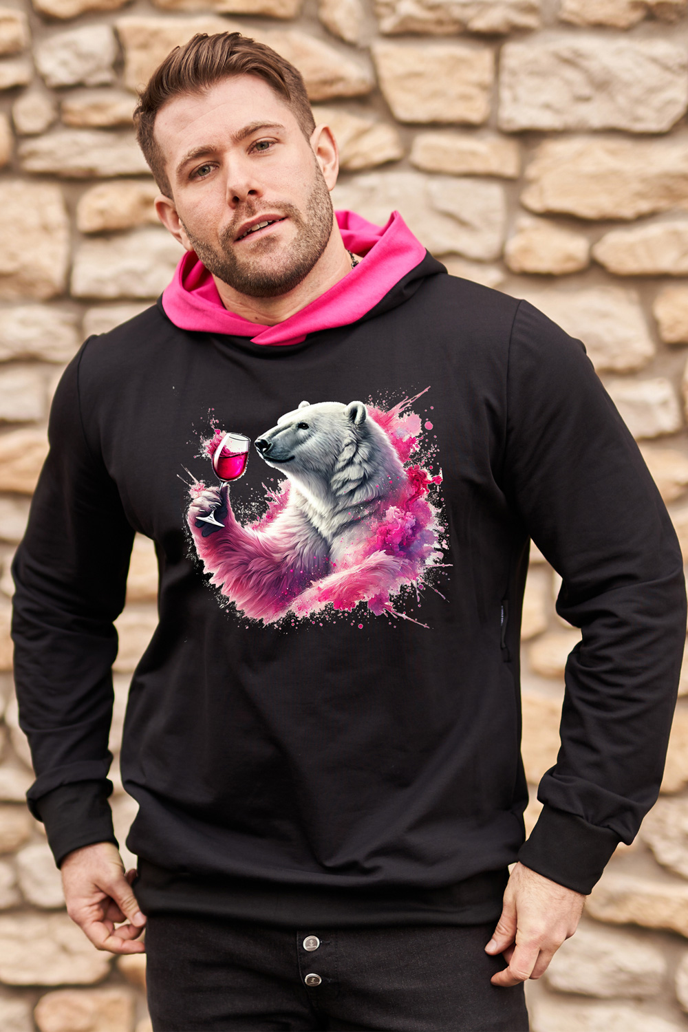 Hoodie Eisbär Vino Pink