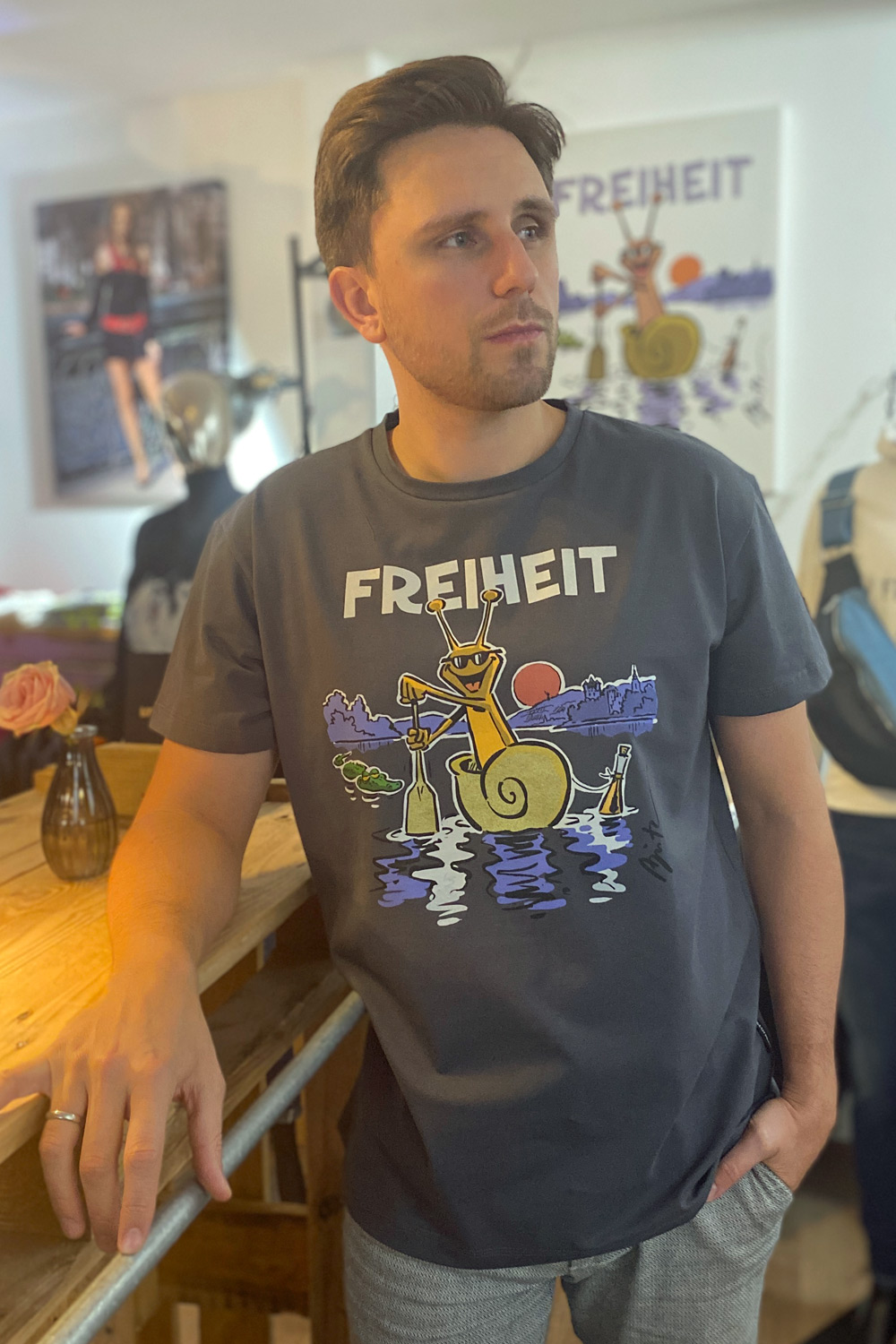 T-Shirt Freiheit Herren