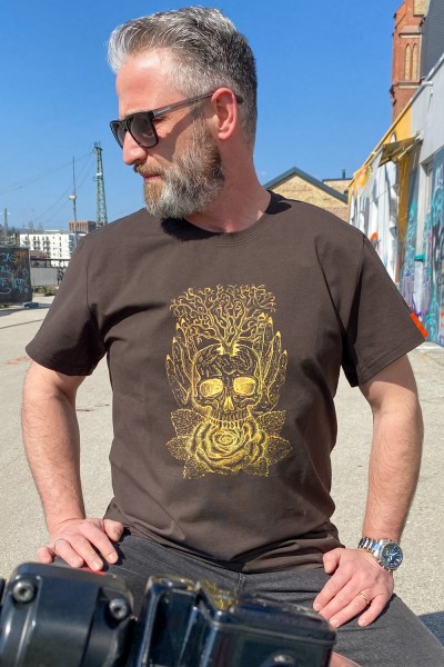 T-Shirt Golden Skull